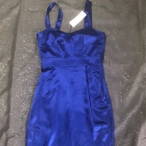 DVF electric blue dress